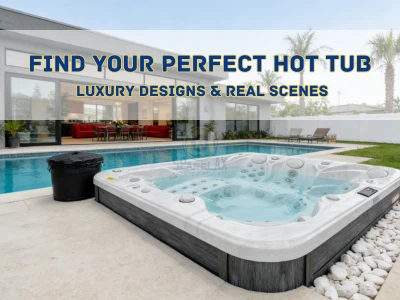 완벽한 온수 욕조 찾기: 럭셔리 디자인 및 실제 장면